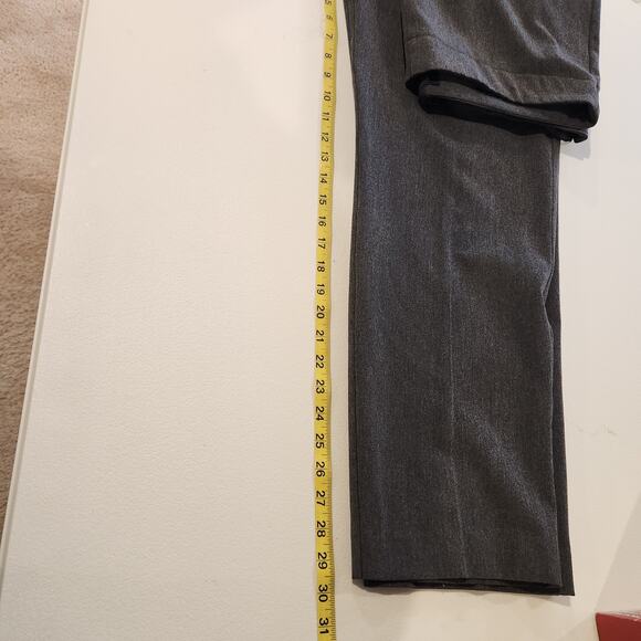 Talbots Womens Gray Heritage Straight Leg Side Zip Dress Pants Size 16 Stretch - Picture 11 of 11